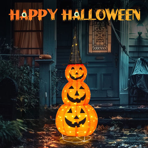 Halloween Pumpkin Decorations Collapsible Indoor Outdoor Halloween Decorations