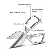 Multi-Functional Stainless Steel Shears Kitchen Scissors
