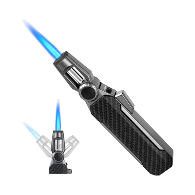 Adjustable Metal Kitchen Torch Refillable Butane Lighter with Safety Lock