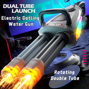 Large-Capacity Double-Barrel Gatling Rotating Multi-Color LED Flashing