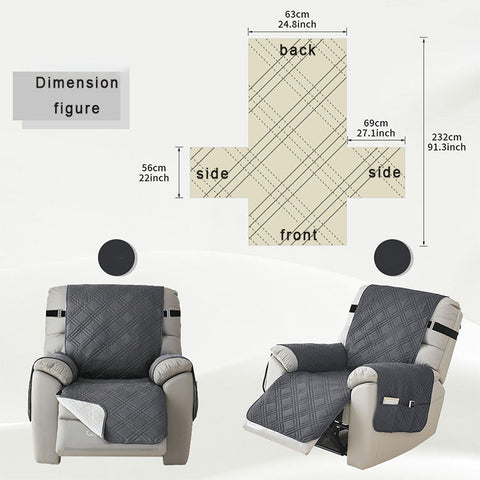 Protector Waterproof Recliner Slipcover Square