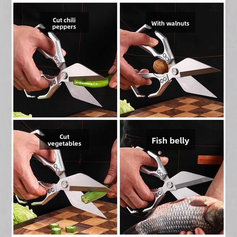 Multi-Functional Stainless Steel Shears Kitchen Scissors