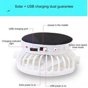 Solar Powered USB Charging Fan Hats Men Breathable Mesh Sun Protection Outdoor