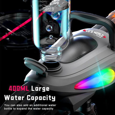Large-Capacity Double-Barrel Gatling Rotating Multi-Color LED Flashing