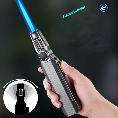 Adjustable Metal Kitchen Torch Refillable Butane Lighter with Safety Lock