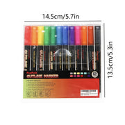 Metallic Color Double Line Outline Marker