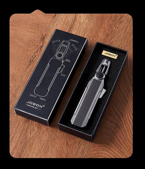 Adjustable Metal Kitchen Torch Refillable Butane Lighter with Safety Lock